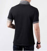 Slim Short Sleeve V Neck T Shirt Button Decorating Tees