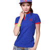 Solid Cotton Women V-neck Slim T-shirt