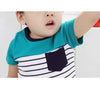 Cotton Striped Short Sleeve Shirts Top Kids