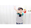 Cotton Striped Short Sleeve Shirts Top Kids