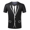 Men T-shirt Tuxedo T Shirts 3D Print