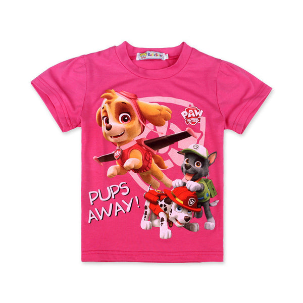 Children Clothing PAW Dogs PATROL Baby Girls T-Shirt