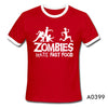 Zombies Funny Slogan Top Tees Glowing Swag Short Sleeve