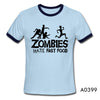 Zombies Funny Slogan Top Tees Glowing Swag Short Sleeve