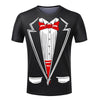 Men T-shirt Tuxedo T Shirts 3D Print