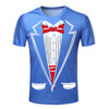 Men T-shirt Tuxedo T Shirts 3D Print