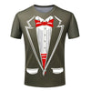 Men T-shirt Tuxedo T Shirts 3D Print