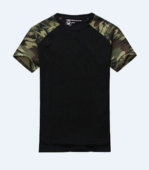 Man Casual Camouflage T-shirt